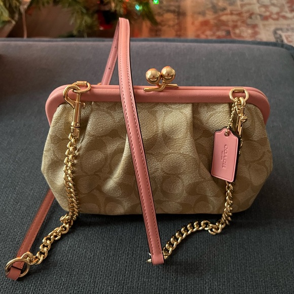 Coach Bags Coach Nora Kisslock Crossbody In Signature Canvas Poshmark